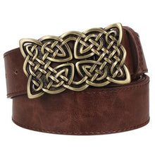 Load image into Gallery viewer, Celtic Knot Leather Women Belt