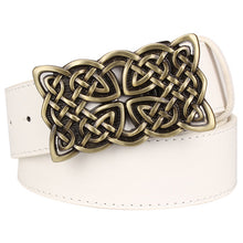 Load image into Gallery viewer, Celtic Knot Leather Women Belt