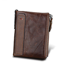 Load image into Gallery viewer, Portomonee Zipper Genuine Leather Men Wallet