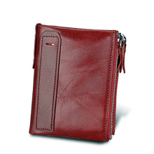 Load image into Gallery viewer, Portomonee Zipper Genuine Leather Men Wallet