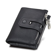 Load image into Gallery viewer, Double Zipper Genuine Leather Women Wallet