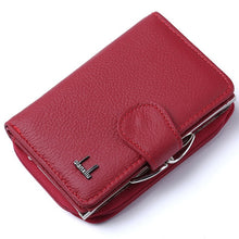 Load image into Gallery viewer, Plaid Genuine Leather Women Wallet