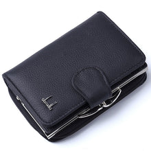 Load image into Gallery viewer, Plaid Genuine Leather Women Wallet