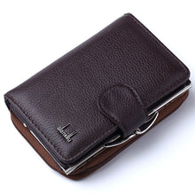 Load image into Gallery viewer, Plaid Genuine Leather Women Wallet