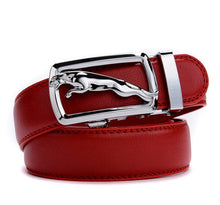 Load image into Gallery viewer, Jaguar Red Genuine Leather Men Belt