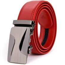 Load image into Gallery viewer, Jaguar Red Genuine Leather Men Belt