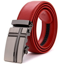 Load image into Gallery viewer, Jaguar Red Genuine Leather Men Belt