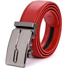 Load image into Gallery viewer, Jaguar Red Genuine Leather Men Belt