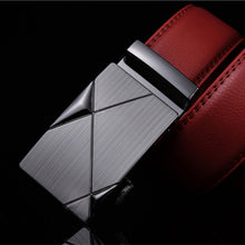 Load image into Gallery viewer, Jaguar Red Genuine Leather Men Belt