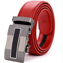 Load image into Gallery viewer, Jaguar Red Genuine Leather Men Belt