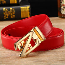Load image into Gallery viewer, Jaguar Red Genuine Leather Men Belt