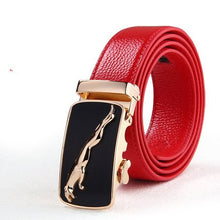 Load image into Gallery viewer, Jaguar Red Genuine Leather Men Belt