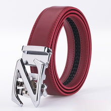Load image into Gallery viewer, Jaguar Red Genuine Leather Men Belt