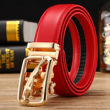 Load image into Gallery viewer, Jaguar Red Genuine Leather Men Belt