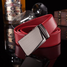 Load image into Gallery viewer, Jaguar Red Genuine Leather Men Belt