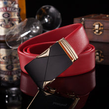 Load image into Gallery viewer, Jaguar Red Genuine Leather Men Belt