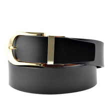 Load image into Gallery viewer, Black Leather Men Belt