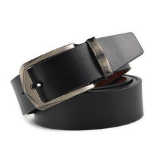 Load image into Gallery viewer, Black Leather Men Belt