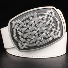Load image into Gallery viewer, Weave stripe Pattern Leather Women Belt