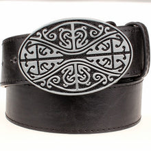 Load image into Gallery viewer, Weave stripe Pattern Leather Women Belt