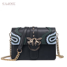 Load image into Gallery viewer, Sajose Chain Leather Women Shoulder Bag