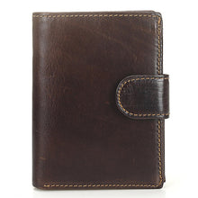 Load image into Gallery viewer, Baellerry Oil Wax Genuine Leather Men Wallet