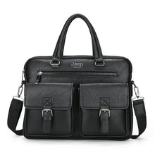 Load image into Gallery viewer, Jeep Soft Split Leather Men Briefcases