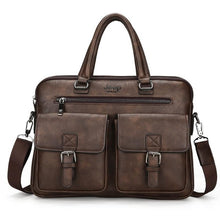 Load image into Gallery viewer, Jeep Soft Split Leather Men Briefcases
