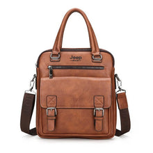 Load image into Gallery viewer, Jeep Soft Split Leather Men Briefcases