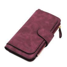 Load image into Gallery viewer, Zipper Leather Women Wallet