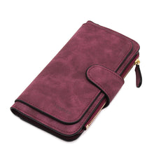 Load image into Gallery viewer, Zipper Leather Women Wallet