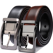 Load image into Gallery viewer, Black/Brown Men's Genuine Leather Men Belt