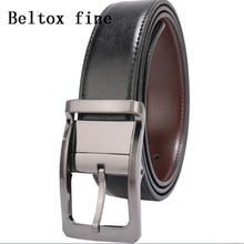 Load image into Gallery viewer, Black/Brown Men's Genuine Leather Men Belt
