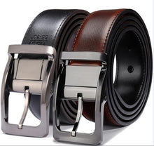 Load image into Gallery viewer, Black/Brown Men's Genuine Leather Men Belt