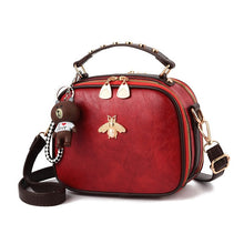 Load image into Gallery viewer, Bee Decoration PU Leather Women Handbag
