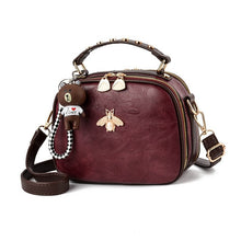Load image into Gallery viewer, Bee Decoration PU Leather Women Handbag