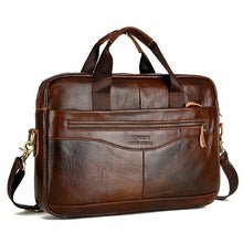 Load image into Gallery viewer, Cbjsho Genuine Leather Men Briefcase