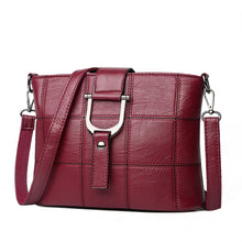 Load image into Gallery viewer, Plaid Pattern PU Leather Women Shoulder Bag