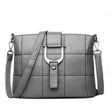 Load image into Gallery viewer, Plaid Pattern PU Leather Women Shoulder Bag
