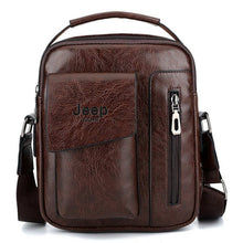 Load image into Gallery viewer, Jeep Vintage Leather Men Shoulder Bag