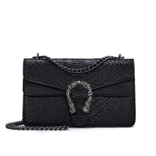 Load image into Gallery viewer, Alligator Chain PU Leather Women Crossbody Bag