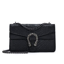 Load image into Gallery viewer, Alligator Chain PU Leather Women Crossbody Bag