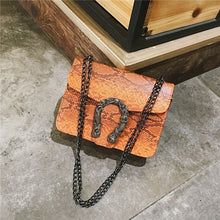 Load image into Gallery viewer, Alligator Chain PU Leather Women Crossbody Bag