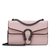 Load image into Gallery viewer, Alligator Chain PU Leather Women Crossbody Bag