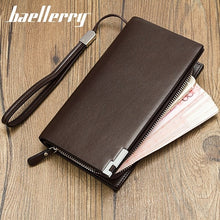Load image into Gallery viewer, Baellerry Wristlet Leather Men Wallet