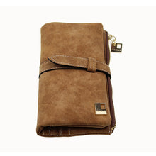 Load image into Gallery viewer, Zipper Suede Leather Women Wallet