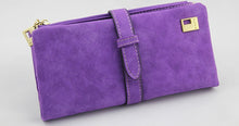 Load image into Gallery viewer, Zipper Suede Leather Women Wallet