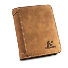 Load image into Gallery viewer, Heingsheng Retro Matte PU Leather Men Wallet