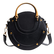 Load image into Gallery viewer, Black PU Leather Crossbody Women Bag