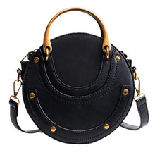 Load image into Gallery viewer, Black PU Leather Crossbody Women Bag